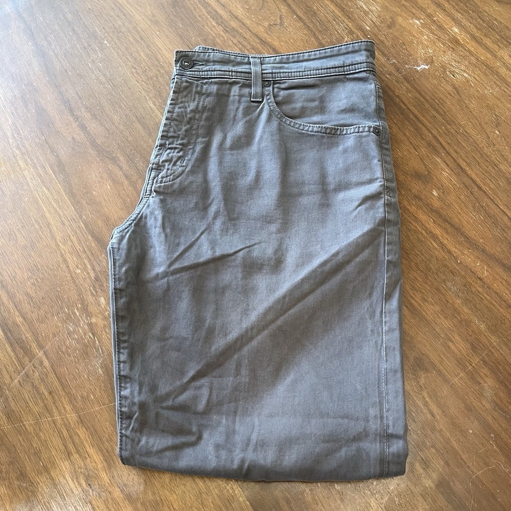 AG Adriano Goldschmied The Graduate Jeans Mens 36x32 Gray Straight Tailored Leg